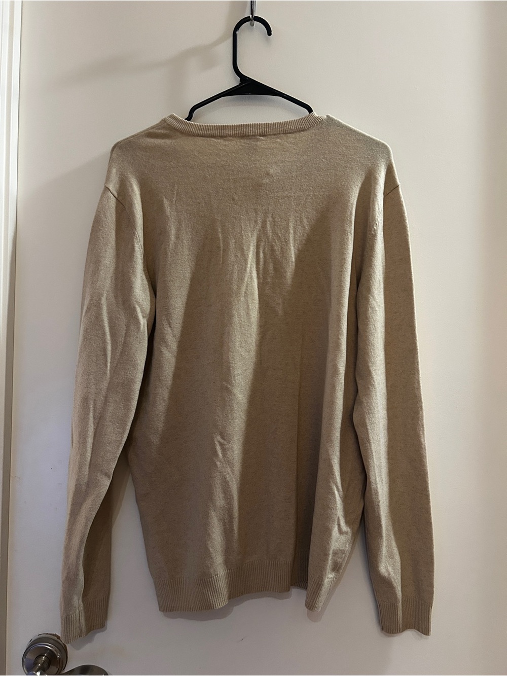 Classic Men's Lightweight Crewneck Sweater - Beige